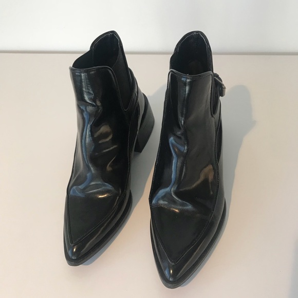 Zara Patent Leather Chelsea Boots - Picture 5 of 8